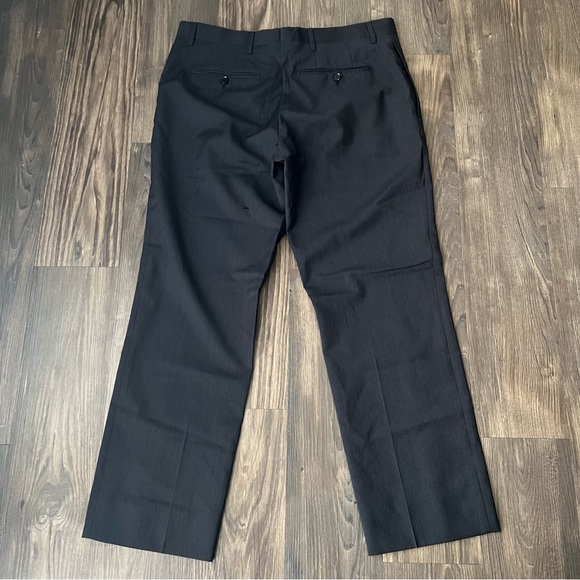 Burberry  Authentic Grayish Blue striped Straight Leg Trouser Pants - Picture 2 of 16